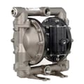 Aro Double Diaphragm Pump, Stainless steel, Air Operated, Santoprene PD10A-ASS-AAA