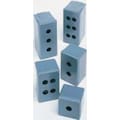 Abb Pushbutton Enclosure, 22mm, 18 Holes, Al 080SP-18