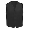 Fame Fabrics Vest, 2 Pocket, Black, V65, LG 23325