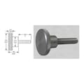 S & W Manufacturing Knrl Knob Stud, 10-32", 3/4" dia., 1" Std, Material: Stainless Steel WSSF-012