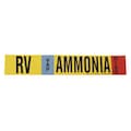Brady Ammonia Pipe Marker, RV, 3 to 5In 90417