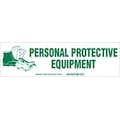Brady Label, 3 1/2 in Height, 12 in Width, Polyester, Vertical Rectangle, English 60299