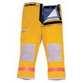 Fire-Dex Turnout Pants, Yellow, L, Inseam 29 In. FEPENYQT29LG