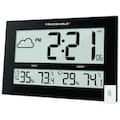 Control Co 16-1/2" Digital Radio Atomc Clock, Black 1087