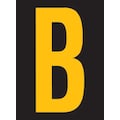 Stranco Reflective Letter Label, B, 2-1/2in H, PK25 RUM200-B-YB