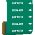Brady Pipe Marker, Raw Water, Green, 41570 41570