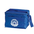 Quality Resource Group Soft Sided Cooler, 6 Cans, Royal Blue 28006 WHITE IMPRINT