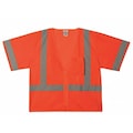 Zoro Select Medium Class 3 High Visibility Vest, Orange 1265-M