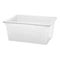 Rubbermaid Commercial Tote Box, 26-1/2"L x 22"W x 6"H, White FG352800WHT