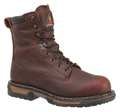 Rocky Work Boots, Pln, Mens, 9-1/2W, Brown, PR FQ0005693