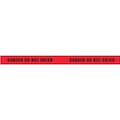 Zoro Select Barricade Tape, Red/Black, 180 ft x 2 In BLACK ON RED 2IN X60