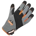 Ergodyne Mechanics Gloves, L, Gray, Hex-Stretch Knit 17044