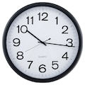 Universal Round Wall Clock, Black, 12" UNV11641