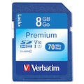 Verbatim Premium SDHC Memory Card, 8 GB,  VER96318