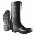 Dunlop Knee Boots, Size 6, 16" H, Black, Plain, PR 866050633