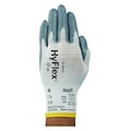 Ansell Foam Nitrile Coated Gloves, Palm Coverage, White/Gray, M, PR 11-800