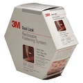 3M Reclosable Fastener, Acrylic Adhesive, 15 ft, 1 in Wd, Clear, 2 PK MP3560