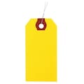 Zoro Select 1-5/8" x 3-1/4" Yellow Paper Wire Tag, Pk1000 1GYT2