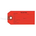 Zoro Select 2-3/8" x 4-3/4" Red Inspection Tag, Rejected, Pk1000 1HAB2
