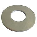 Zoro Select Flat Washer, Fits Bolt Size 1 1/2 in , Stainless Steel Plain Finish 1NU75
