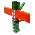 Husky Rack & Wire Beam, Teardrop, Roll Formed Style, 3" H, 48 in W, 2 1/2 in D, Orange IBX30048