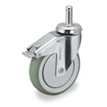 Zoro Select Swivel Stem Cstr w/Totl Lock, 3 in, 165 lb SS03AMP125TLGR09