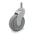 Zoro Select Swivel Stem Caster, TPR, 4 in., 275 lb. NG04QDP125SWGR09