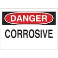 Brady Danger Sign, 10 in Height, 14 in Width, Aluminum, Rectangle, English 40888