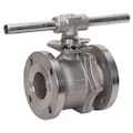 Zoro Select 3" Flanged Stainless Steel Ball Valve Inline 4351004760