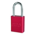 American Lock Lockout Padlock, Keyed Alike, Aluminum Standard Body, Boron Alloy Shackle, Includes 2 Keys, Red A1106KARED16274