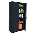 Zoro Select Stationary Storage Cabinet, 36 in W x 18 in D x 72 in H, Steel, 4 Shelves 1UEZ6