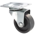 Zoro Select Swivl Plate Caster, Poly, 3 in., 125 lb., D 1UHP7
