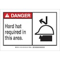 Brady Danger Sign, 7X10", Plastic, Width: 10" 21782