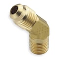 Parker Male Elbow, Brass, Tube x MNPT, PK10 159F-4-2