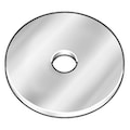 Zoro Select Thick Fender Washer, Fits Bolt Size 3/8" , Stainless Steel Plain Finish Z9685SS