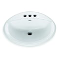 American Standard Bathroom Sink, Counter Top, 20-3/8 In. L 0476028.020