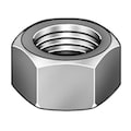 Zoro Select Hex Nut, 3/4"-10, Steel, Not Graded, Black Oxide, 41/64 in Ht, 25 PK HNI2075LH-025BX
