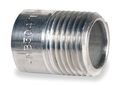 Zoro Select 1/4" MNPT x 3" TOE Stainless Steel Pipe Nipple Sch 40 T6WNB5