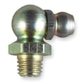 Zoro Select Grease Fitting, 90Deg, M8-1.25, PK10 1XGK4