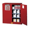 Justrite Paints and Inks Cabinet, 40 gal., Red 893011