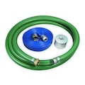 Zoro Select Pump Hose Kit, 4 In ID, Includes Strainer 1ZNC4