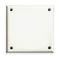 Cortech Double Blank Wall Plates and Covers, Number of Gangs: 2 Polycarbonate and Nylon Blend, White TPDBB
