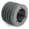 Zoro Select 1/2" to 1-5/8" Quick Detachable Bushed Bore 4 Groove 3.00" OD 3V304