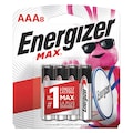 Energizer Max AAA Alkaline Battery, 8 PK E92MP-8