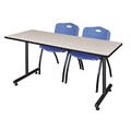 Kobe Rectangle Training Table, 60" X 29", Laminate Top, Maple MKTRCT6030PL47BE