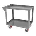 Greene Manufacturing Service Cart, 24"Dx42"Wx36"H, 2 Shelves, 11 ga. Steel, 2 Shelves, 1500 lb SC-2442-2
