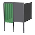 Greene Manufacturing Welding Booth, 4ft.x5ft., Wall Mounted GB-724.03.S
