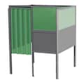 Greene Manufacturing Welding Booth, 4ft.x4ft., Wall Mounted GB-74.04.A-DM.STL