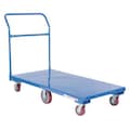 Vestil Flat Bed Cart 2000 lb Polyurethane Casters Usuable 60 x 30 x 11 3/4 FLAT-C
