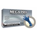Ansell Exam Gloves, Natural Rubber Latex, Powder Free, Blue, M, 50 PK L852